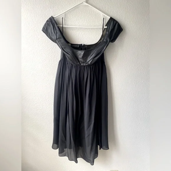 Narciso Rodriguez | Dresses | Black Empire Waist Narciso Rodriguez Knee  Length Cocktail Dress | Poshmark